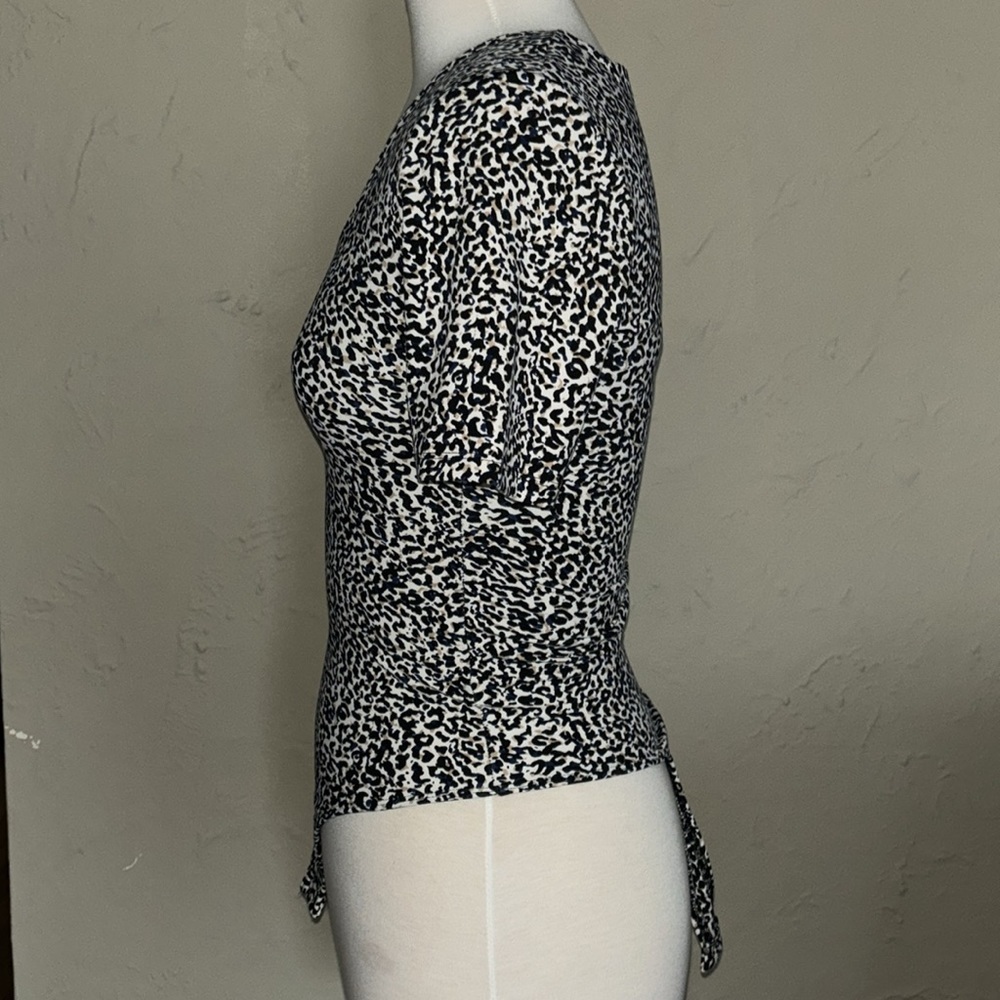 EXPRESS leopard print animal bodycon body snap button suit women’s XXS - Picture 4 of 11